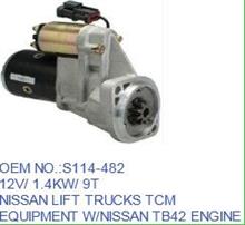 供应HITACHI  S114-482起动机日产叉车TCM设备W/尼桑（日产）TB42马达S114-482