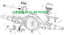 汉德469轻量化HDZ469轮间差速锁拨叉81.35614.0016