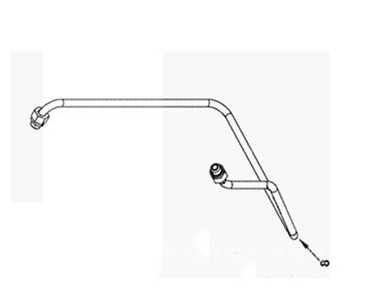 現(xiàn)貨供應(yīng)東風(fēng)康明斯進(jìn)水連接管	C5621256C5621256