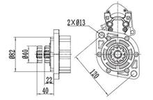 瀛风供应金笛马达BXQ1082N202 适用范围：4DK100-T301系列发动机电压(V)：12 功率(3.7模数3齿数