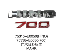 混泥土新款搅拌车泵车 广汽日野标志（HINO/700）/75315-E0050（HINO）