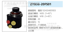 欧曼  ZYB38-20FS01  1324334001003   /736  转向助力泵ZYB38-20FS01  1324334001003   /736