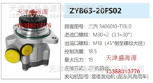 东风雷诺  3406010-T13L0  ZYB63-20FS02  转向助力泵3406010-T13L0  ZYB63-20FS02