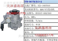 奇瑞 QQ6/473发动机  ZYB-0607R/513-2  S21-3407010  转向助力泵ZYB-0607R/513-2  S21-3407010
