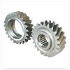 Cylindrical gear and idler wheel
